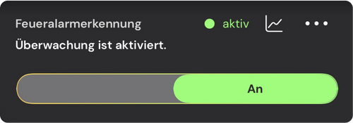 Feueralarmerkennungseinstellung in der sonsor App