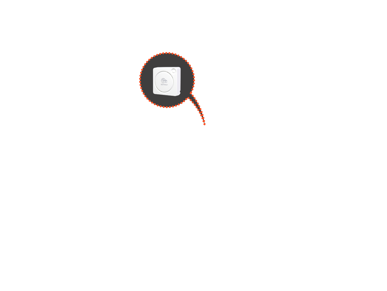 Montageort von sonsor auf einem Boot
