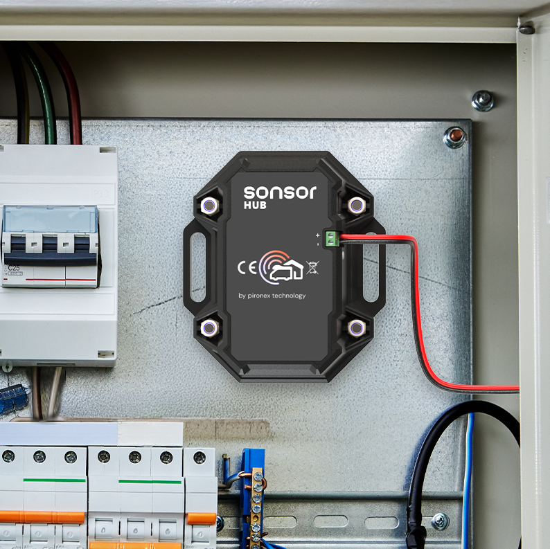 sonsor hub 12V Anschluss Stromkasten