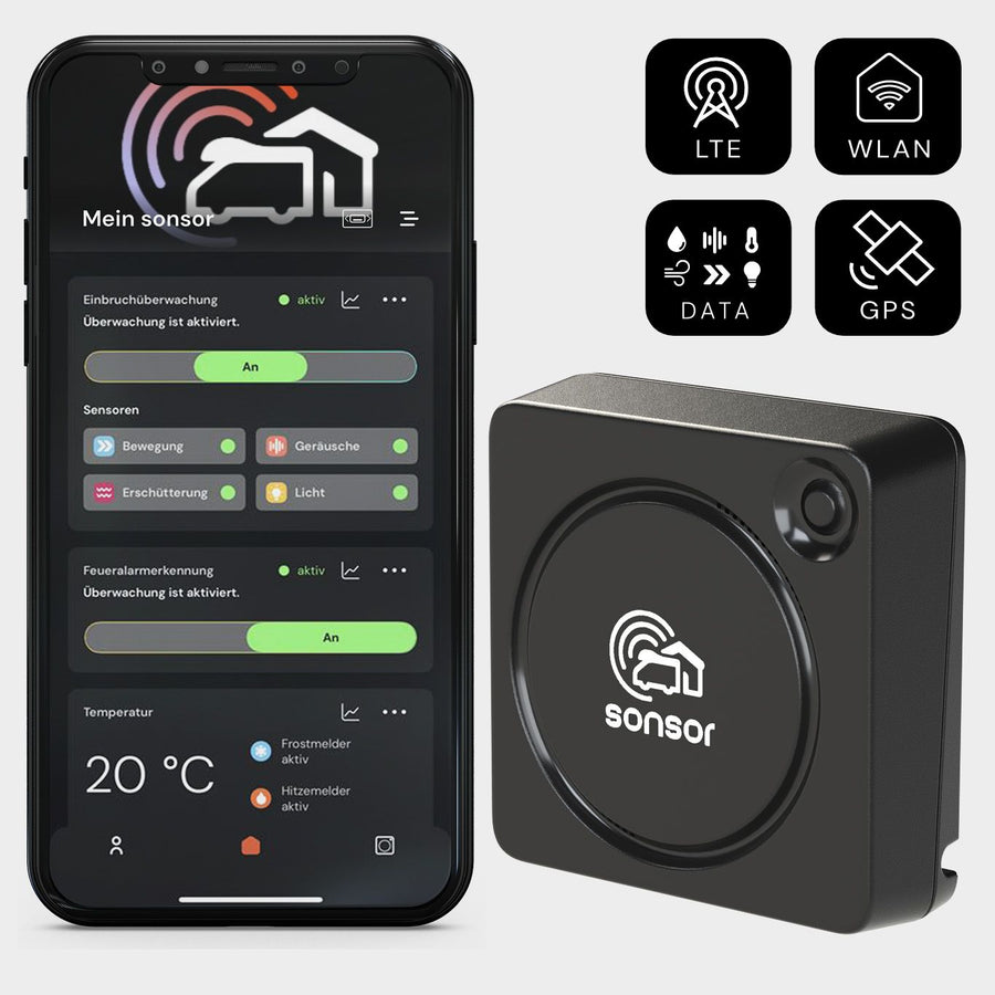 sonsor mobil Gerät mit sonsor App