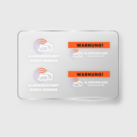 Aufkleber für die Alarmanlage