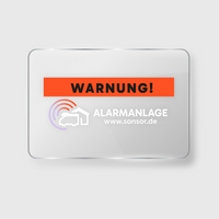 Aufkleber Alarmanlage