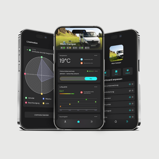 sonsor-App für Alarmanlage mit Sensoren, LTE & GPS ohne Abo