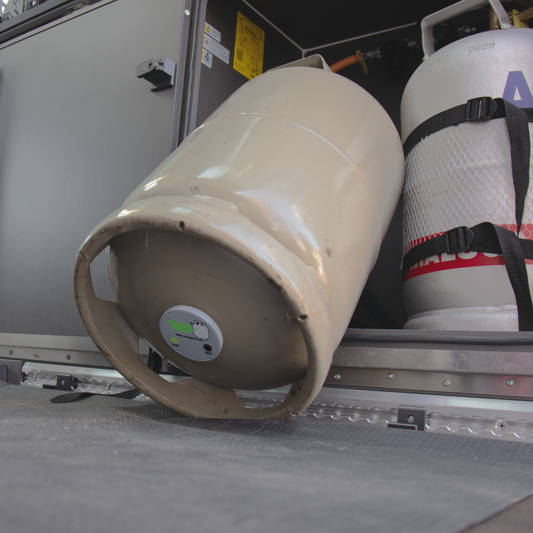 Gasfüllstandsensor an Gasflasche