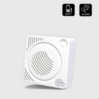 Sirene weiß mit BATT und ALARM Icons