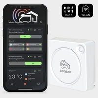 sonsor home Gerät weiss mit sonsor App